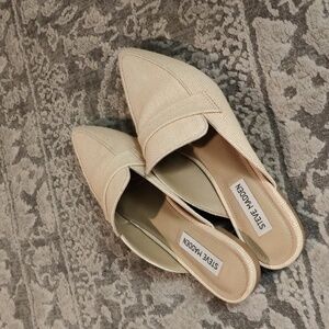 Steve Madden Slide Loafers Beige 7.5
